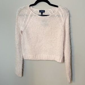 Light pink Topshop soft knitted crew neck sweater